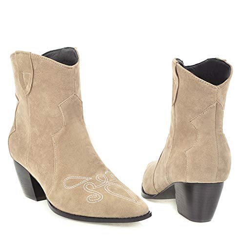 Posional 2019 Botin Campero De Mujer Calados Laser Primavera Verano Bota Plana Calada Hebilla Indian para Zapatos Planos TacóN Bajo con Punta Borla Mujer Botines Tobillo Caballero Occidental
