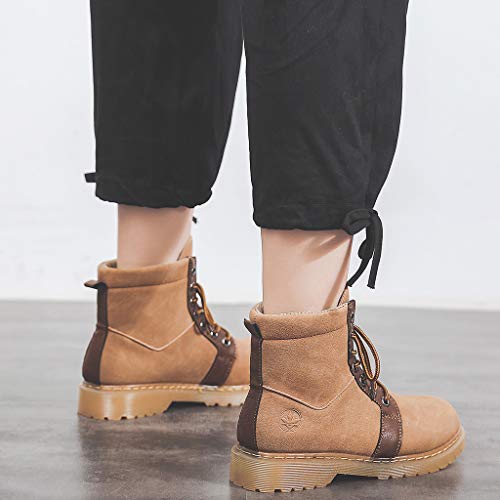 Posional Botas De Mujer Retro Navidad Boots Tooling para Mujer British Student Casual Bota TacóN Alto con Punta Serpiente Moda Zapatos Bajo Borla Mezcla Color Caballero Occidental