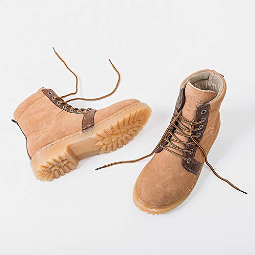 Posional Botas De Mujer Retro Navidad Boots Tooling para Mujer British Student Casual Bota TacóN Alto con Punta Serpiente Moda Zapatos Bajo Borla Mezcla Color Caballero Occidental