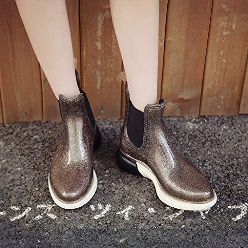 Posional Botas Planas Martin, Botas de Nieve de Invierno Mujer Botines de Cuero de Primavera Zapatos Planos Botas Cortas Damas Moda Estilo Vintage Cremallera Sólida Zapatos Planos Botines Botas Cortas