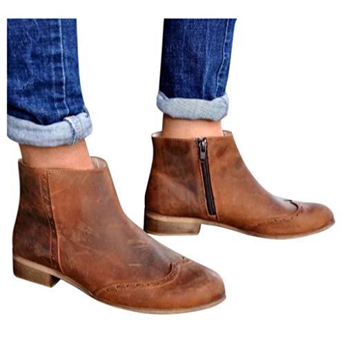 Posional Mujer Botas Mujer Ante Botas de Invierno Media Pierna Zapatos Botas de equitación Romanas Botas de Cremallera a Media Pierna del pie Espesor cuñas señoras Tubo Largo Botas