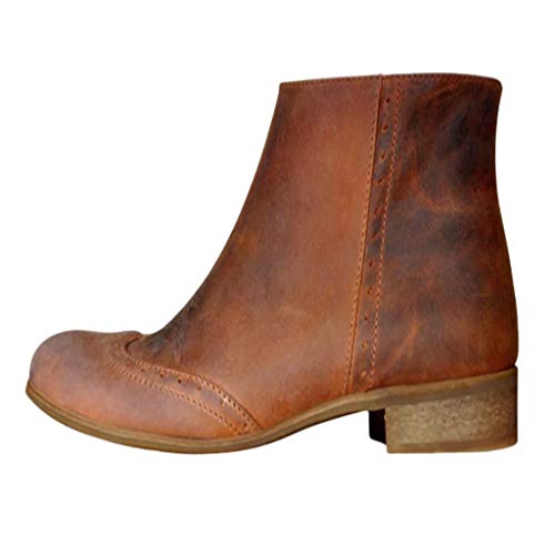 Posional Mujer Botas Mujer Ante Botas de Invierno Media Pierna Zapatos Botas de equitación Romanas Botas de Cremallera a Media Pierna del pie Espesor cuñas señoras Tubo Largo Botas