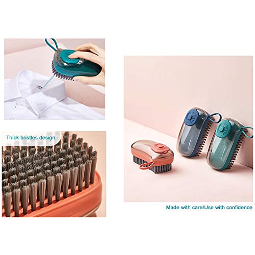 Pot Washing Soft Brush Kitchen Household Dishwashing Brush Laundry Brush Automatic Liquid Addition Shoe Cleaning Brush Blue