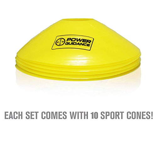 POWER GUIDANCE Escalera de Velocidad Escalera de Agilidad 6m para Fútbol Baloncesto Tenis Fitness Entrenamiento (10 Conos,Bolsa de Transporte)