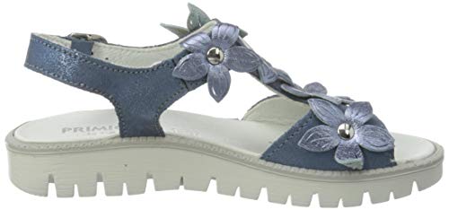 Primigi Sandalo Bambina, Sandalias con Punta Abierta Niñas, Azul (Azzurro/Oceano 5386822), 35 EU
