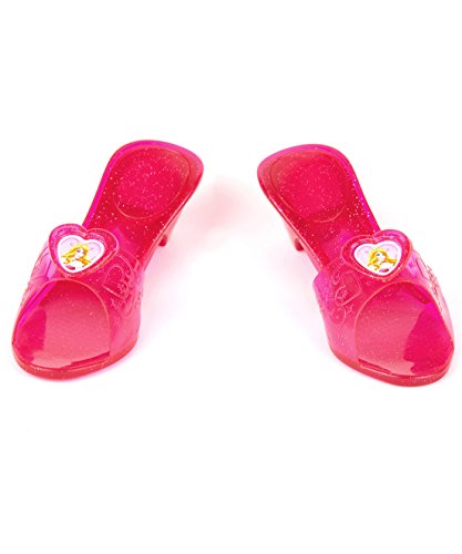 Princesas Disney - Zapatos de Bella Durmiente para niña, color rosa - Talla 4-6 años (Rubies 35354)