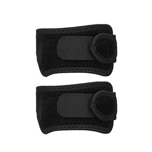 【???????ó? ?? ?????? ?????】 2 piezas de correa de rótula deportiva de alta calidad, correa de rótula, molestias en las articulaciones negras para mujeres para hombres adolescentes