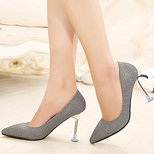Protector de Tacón Alto, URAQT Tacos para Tacones 6 Pares, Protectores Zapatos de Mujer para Razas, Bodas, Ocasiones Formales - Transparente
