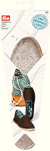 Prym 975203 Suelas de Alpargata, tamaño 39, Yute/Goma, Natural, 26 x 10 x 2 cm