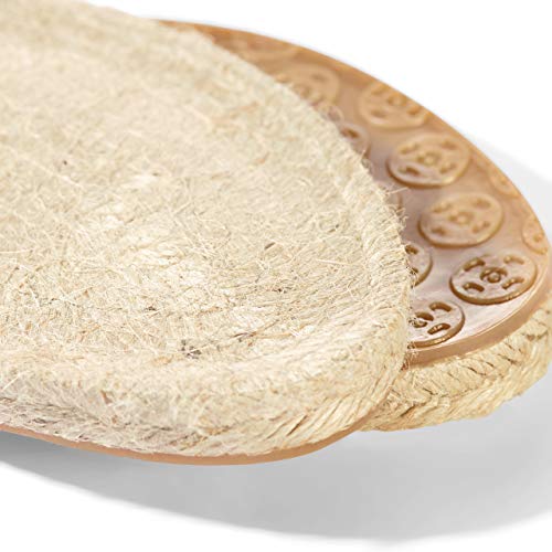 Prym – Alpargatas para Suela de Tejido patrón de Costura con Base de Goma, Paja/de Yute, Color Natural, tamaño de UK 7, EU Talla 41, 1 par