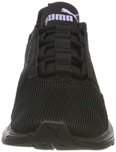PUMA 193744, Zapatillas de Gimnasio Mujer, Black Light Lavender Negro, 39 EU