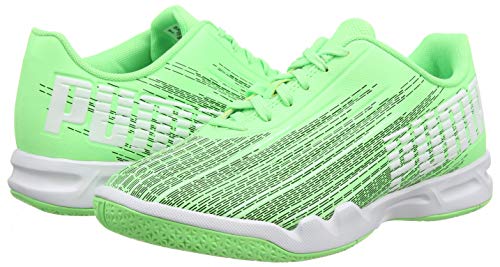 PUMA Adrenalite 4.1 Jr, Zapatillas de Fútbol Unisex Niños, Verde (Elektro Green Black White), 36 EU