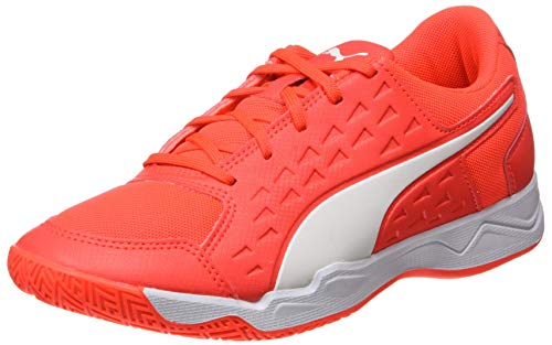 PUMA AURIZ JR, Zapatillas de Futsal, Rojo Blast Blanco Rojo Blast, 35 EU