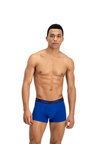 PUMA Basic Trunk 2P Calzoncillos, Hombre, Azul 420, 31-34