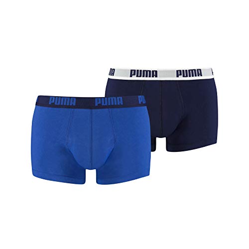 PUMA Basic Trunk 2P Calzoncillos, Hombre, Azul 420, 31-34