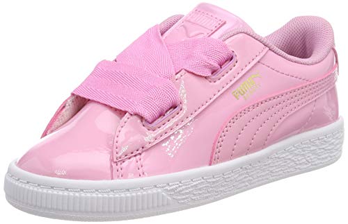 Puma Basket Heart Patent Inf, Zapatillas Bebé-Niñas, Rosa (Prism Pink-Prism Pink), 25 EU