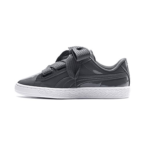 PUMA Basket Heart Patent Wn'S, Zapatillas Mujer, Gris (Iron Gate/Iron Gate), 36 EU