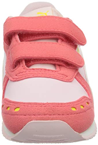 Puma Cabana Racer SL V INF, Zapatillas Bebé Unisex, Pink Lady White/Sun Kissed Coral, 26 EU
