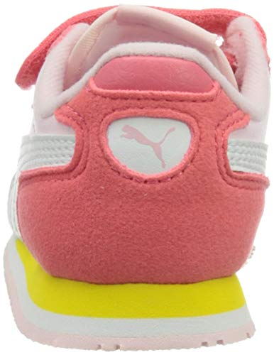 Puma Cabana Racer SL V INF, Zapatillas Bebé Unisex, Pink Lady White/Sun Kissed Coral, 26 EU
