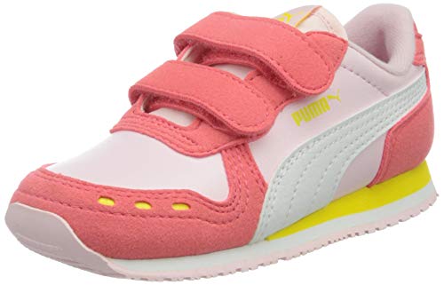 Puma Cabana Racer SL V INF, Zapatillas Bebé Unisex, Pink Lady White/Sun Kissed Coral, 26 EU
