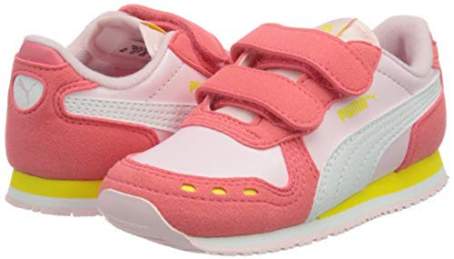 Puma Cabana Racer SL V INF, Zapatillas Bebé Unisex, Pink Lady White/Sun Kissed Coral, 26 EU