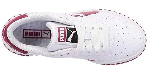 Puma Cali Brushed Wn's, Zapatillas Deportivas Mujer, White-Cerise, 36 EU