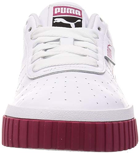 Puma Cali Brushed Wn's, Zapatillas Deportivas Mujer, White-Cerise, 36 EU
