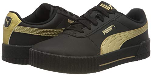 PUMA Carina Meta20, Zapatillas Mujer, Negro Black Team Gold, 37.5 EU
