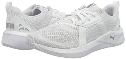 PUMA Chroma Wn'S, Zapatillas de Gimnasio Mujer, Blanco White/Metallic Silver, 44 EU