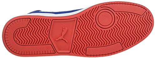 PUMA Court Legend SL Collar, Zapatillas Unisex Adulto, Blanco White/Limoges/High Risk Red, 36 EU