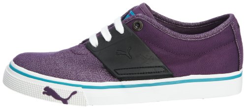 Puma - El ace sparkle zapatilla/zapato para mujer estilo con cordones, talla 4 uk, color púrpura