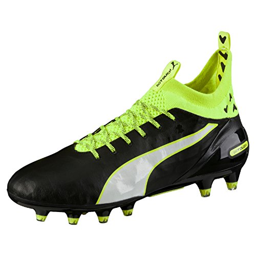PUMA Evotouch Pro FG, Botas de fútbol Hombre, Color Negro, Blanco y Negro, 43 EU