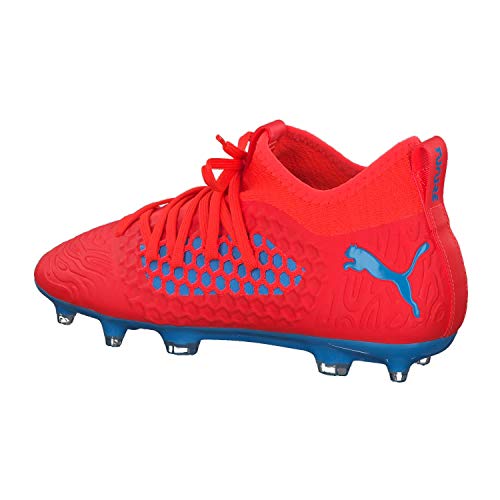 Puma Future 19.3 Netfit FG/AG Jr, Zapatillas de Fútbol, Rojo (Red Blast-Bleu Azur), 36 EU