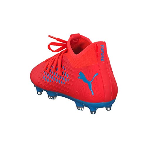 Puma Future 19.3 Netfit FG/AG Jr, Zapatillas de Fútbol, Rojo (Red Blast-Bleu Azur), 36 EU
