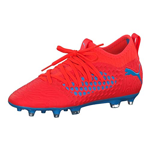 Puma Future 19.3 Netfit FG/AG Jr, Zapatillas de Fútbol, Rojo (Red Blast-Bleu Azur), 36 EU