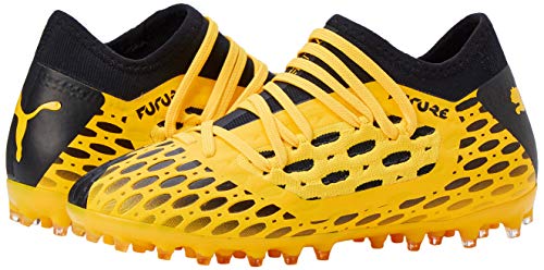 PUMA Future 5.3 Netfit MG JR, Botas de fútbol Unisex niños, Amarillo (Ultra Yellow Black), 30 EU