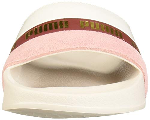 PUMA Leadcat Sandalias deslizantes para hombre, marfil (Rosas pastel para novia.), 47 EU