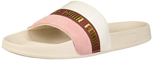 PUMA Leadcat Sandalias deslizantes para hombre, marfil (Rosas pastel para novia.), 47 EU