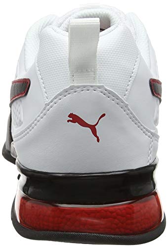 PUMA Leader VT SL, Zapatillas Unisex Adulto, Blanco (White/Black/Flame Scarlet), 41 EU