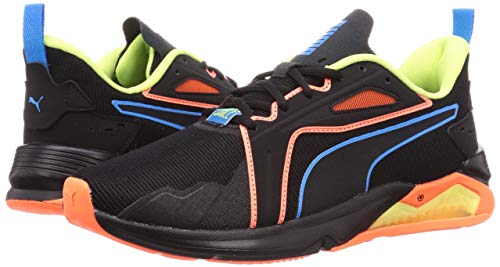 PUMA LQDCELL Method FM Xtreme, Zapatillas de Gimnasio Hombre, Negro Black/Ultra Orange/Fizzy Yellow, 40.5 EU