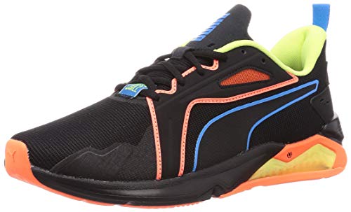 PUMA LQDCELL Method FM Xtreme, Zapatillas de Gimnasio Hombre, Negro Black/Ultra Orange/Fizzy Yellow, 41 EU