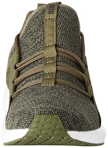Puma Mega NRGY Knit, Zapatillas de Cross Hombre, Verde (Olive Night- Black), 42 EU