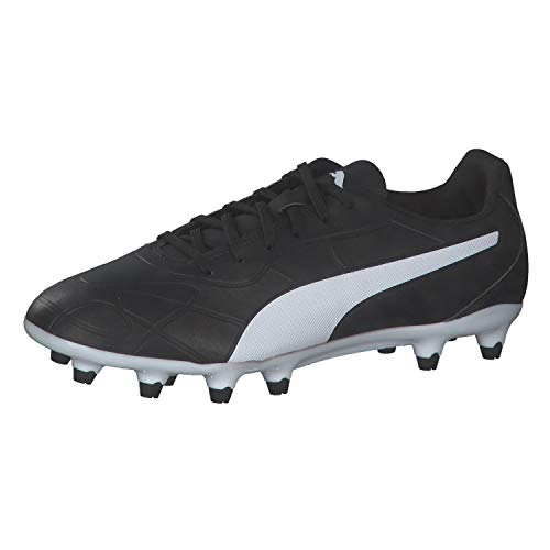 PUMA Monarch FG, Zapatillas de Fútbol Hombre, Negro Black White, 43 EU