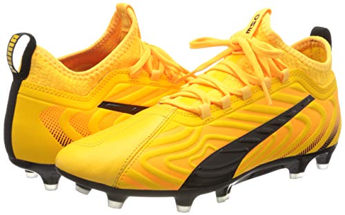 PUMA One 20.3 FG/AG, Botas de fútbol Hombre, Amarillo (Ultra Yellow Black/Orange Alert), 43 EU