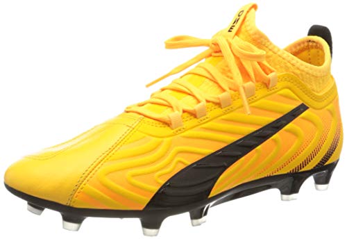 PUMA One 20.3 FG/AG, Botas de fútbol Hombre, Amarillo (Ultra Yellow Black/Orange Alert), 44 EU