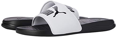 PUMA Popcat 20, Zapatos de Playa y Piscina Unisex Adulto, Negro Black White, 42 EU