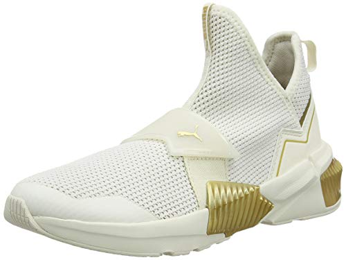 PUMA Provoke XT Mid WNS, Zapatillas de Gimnasio Mujer, Blanco (Whisper White Team Gold), 40 EU