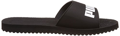 PUMA PURECAT, Sandalias deslizantes Unisex Adulto, Negro (Black/White), 43 EU