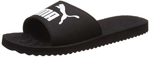 PUMA PURECAT, Sandalias deslizantes Unisex Adulto, Negro (Black/White), 43 EU