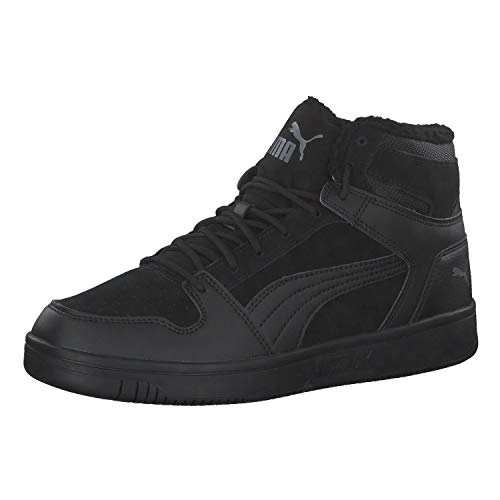 PUMA Rebound Layup SD Fur, Zapatillas Unisex Adulto, Negro Black-Castlerock, 44 EU